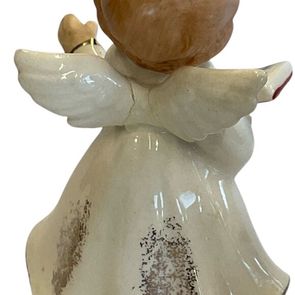 Homco Christmas Angels Set of 3 Porcelain Figurine 4.5 Tall Vintage Holiday READ - Picture 8 of 8